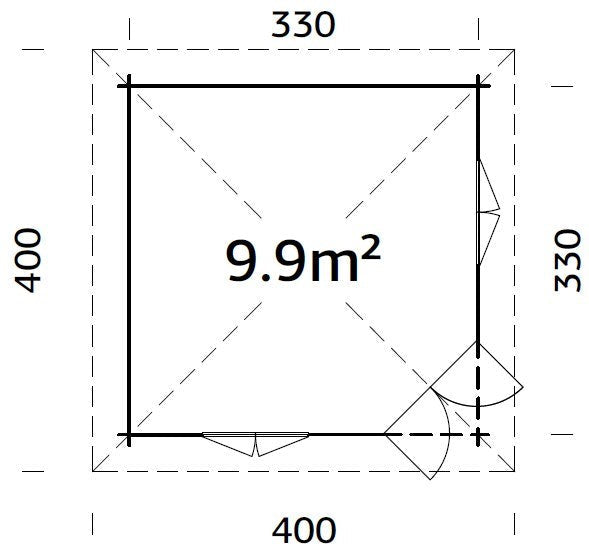 Garden Pavilion Melanie 9.9 m²