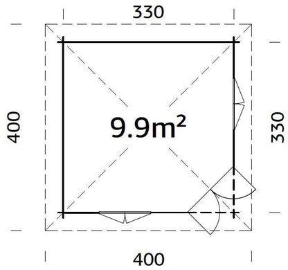 Garden Pavilion Melanie 9.9 m²
