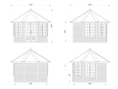 Garden Pavilion Veronica 4 9.2 m²