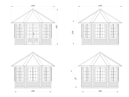 Garden Pavilion Veronica 7 9.2 m²