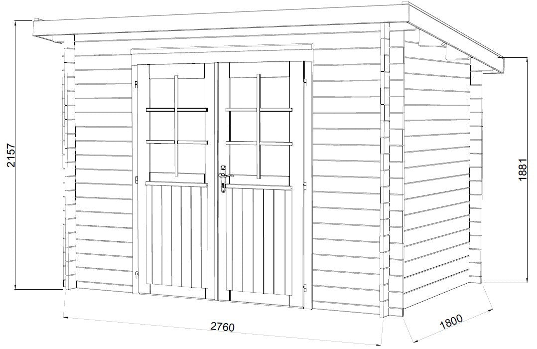 Garden Shed Alice 4.7 m²