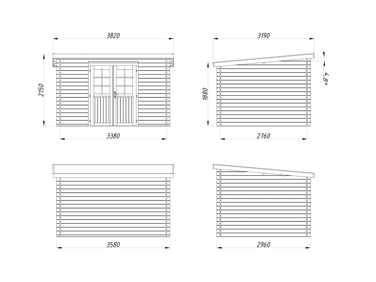 Garden Shed Alice 9.0 m²