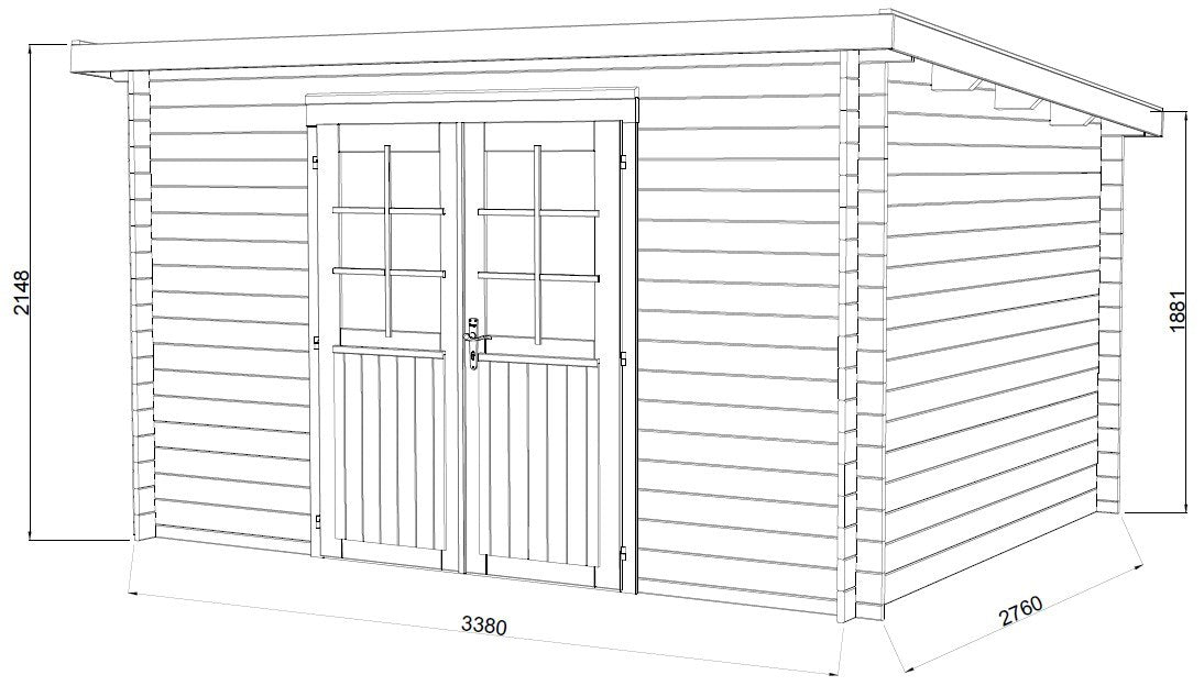 Garden Shed Alice 9.0 m²