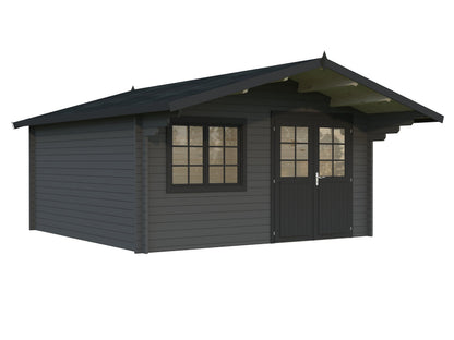 Garden Shed Britta 17.5 m², grey with anthracite trim