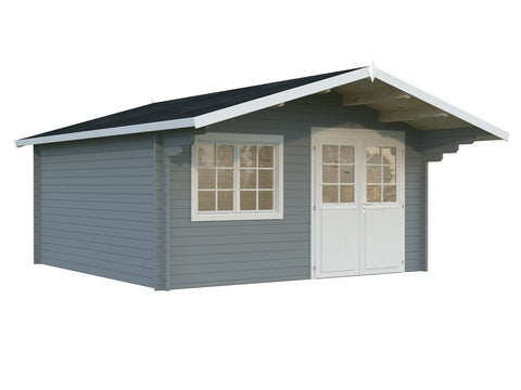 Light grey with white trim