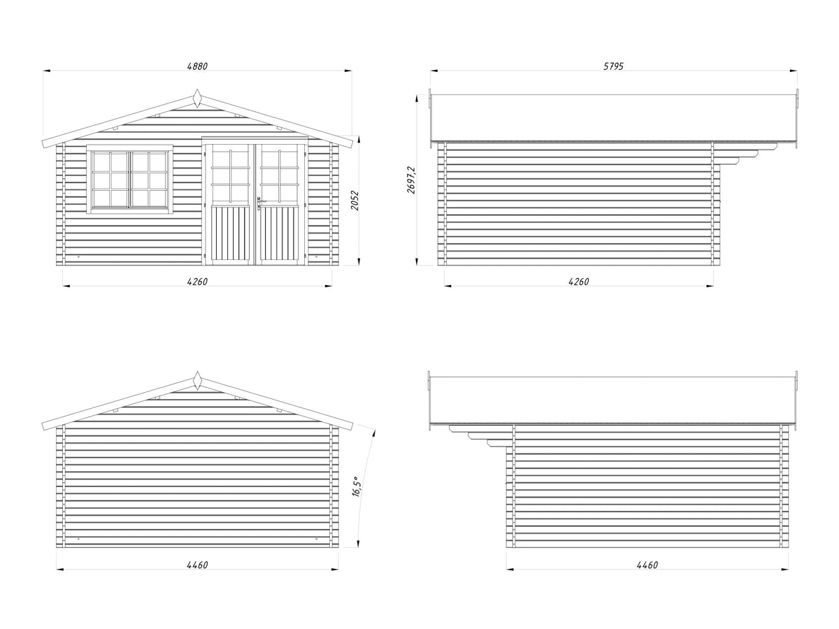 Garden Shed Britta 17.5 m²