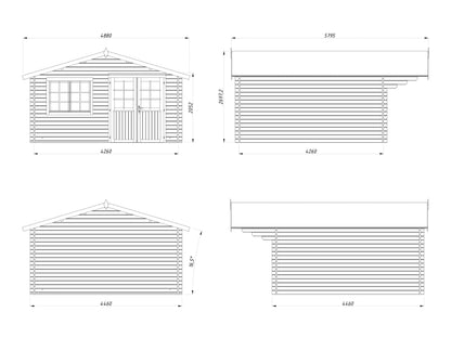 Garden Shed Britta 17.5 m²