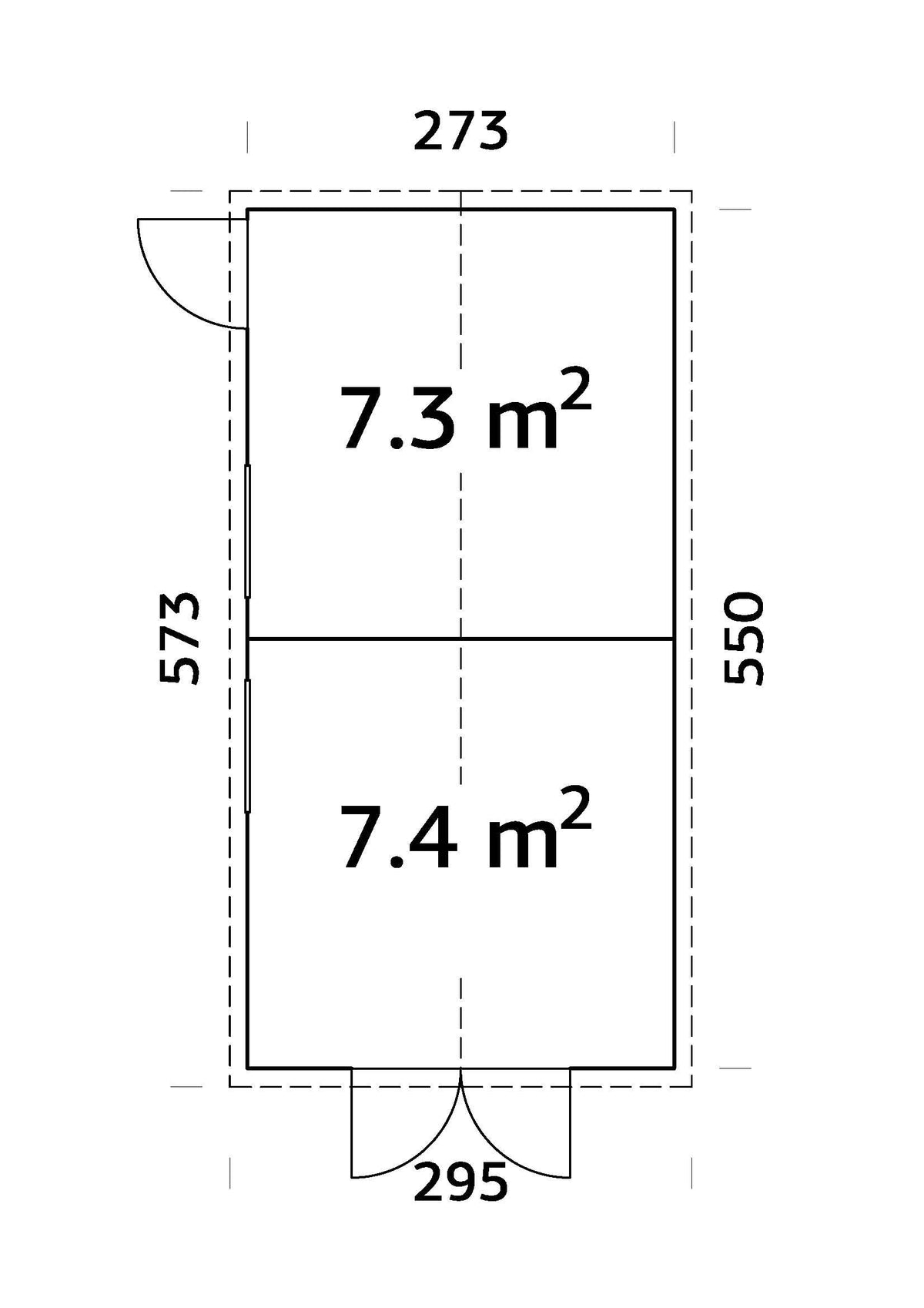 Garden Shed Dan 14.7 m²