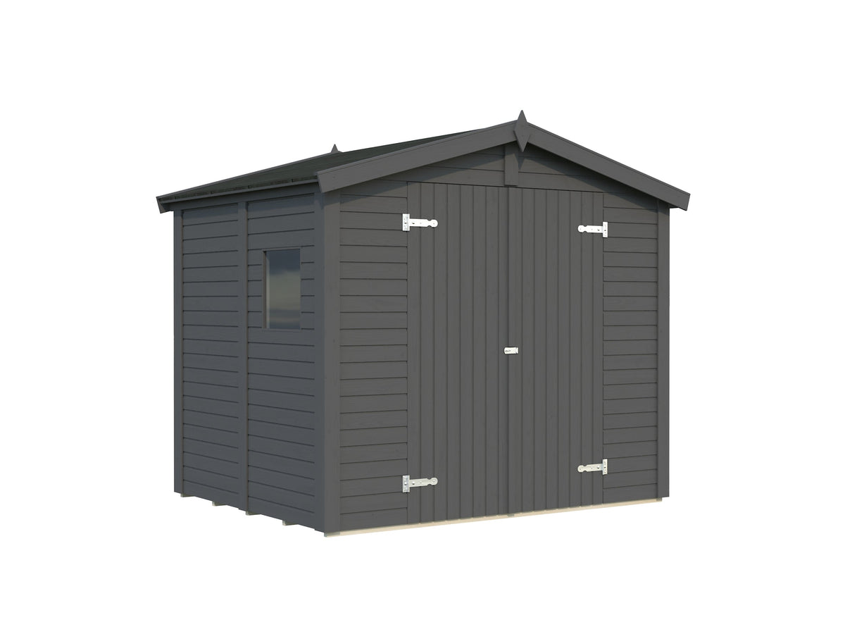 Garden Shed Dan 4.5 m², painted grey