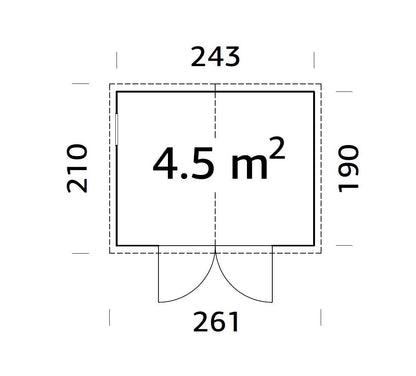 Garden Shed Dan 4.5 m²