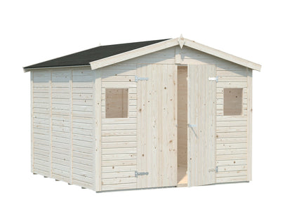 Garden Shed Dan 7.5 m², untreated
