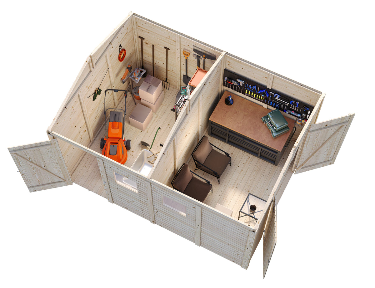 Garden Shed Dan 9.9 m²
