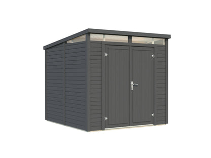 Garden Shed Elias 4.9 m², painted grey