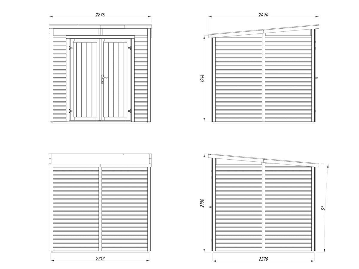 Garden Shed Elias 4.9 m²
