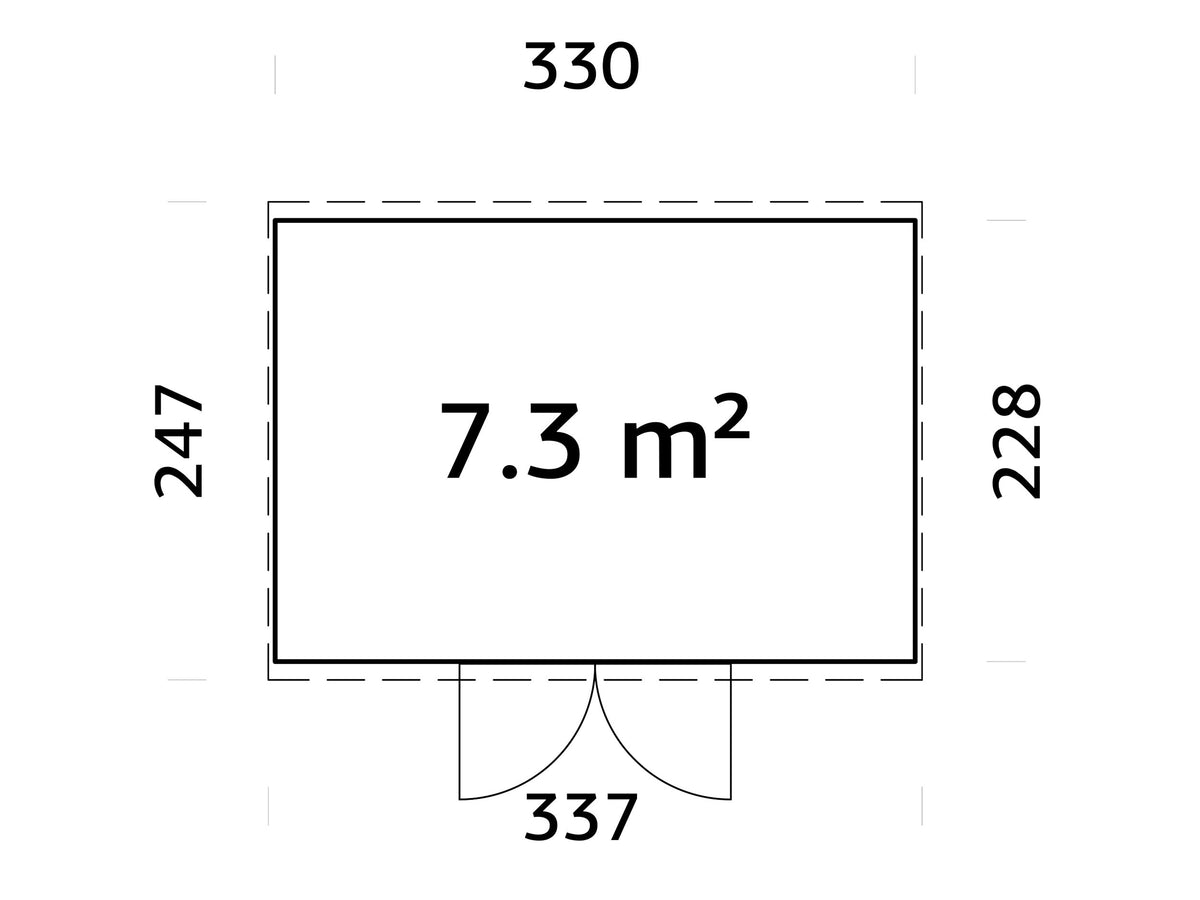 Garden Shed Elias 7.3 m²