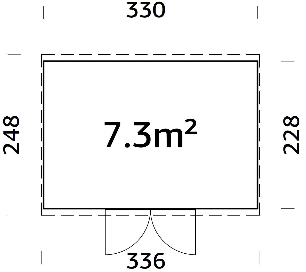 Garden Shed Elias 7.3 m²