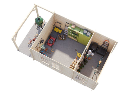 Garden Shed Ella 13.1+3.9 m²