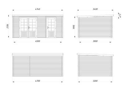 Garden Shed Ella 13.1 m²