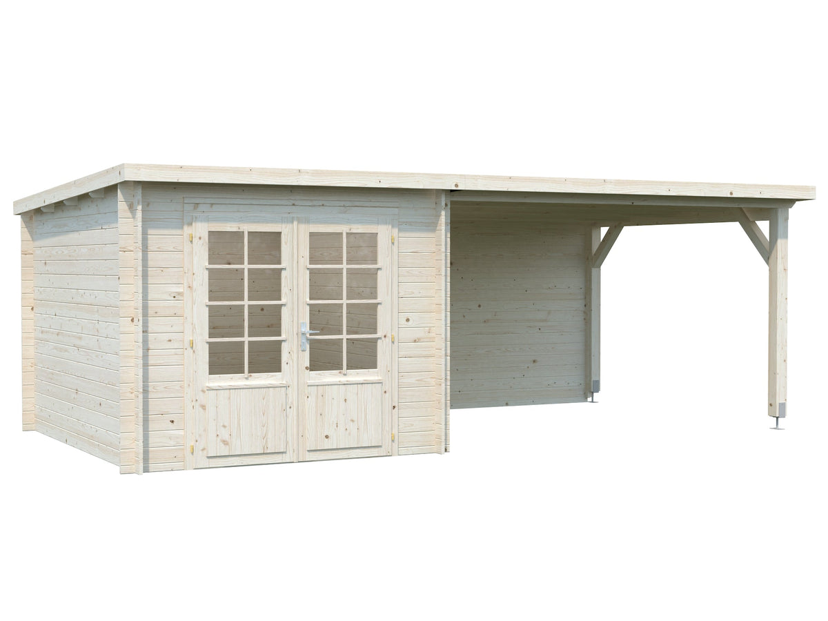 Garden Shed Ella 6.9+10.0 m², untreated