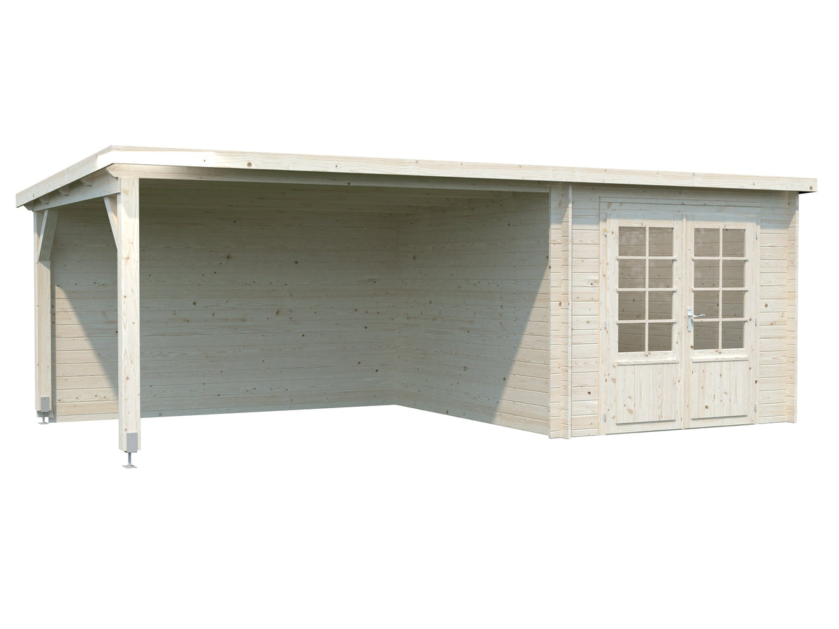Garden Shed Ella 6.9+10.0 m², untreated