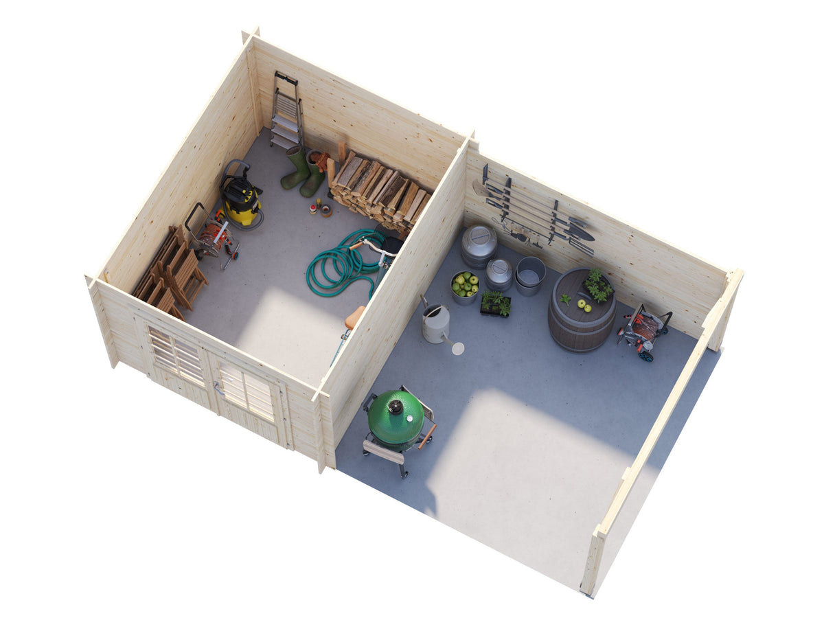Garden Shed Ella 6.9+8.2 m²