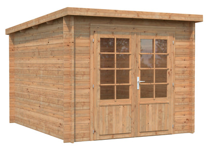 Garden Shed Ella 6.9 m², brown dip-treated