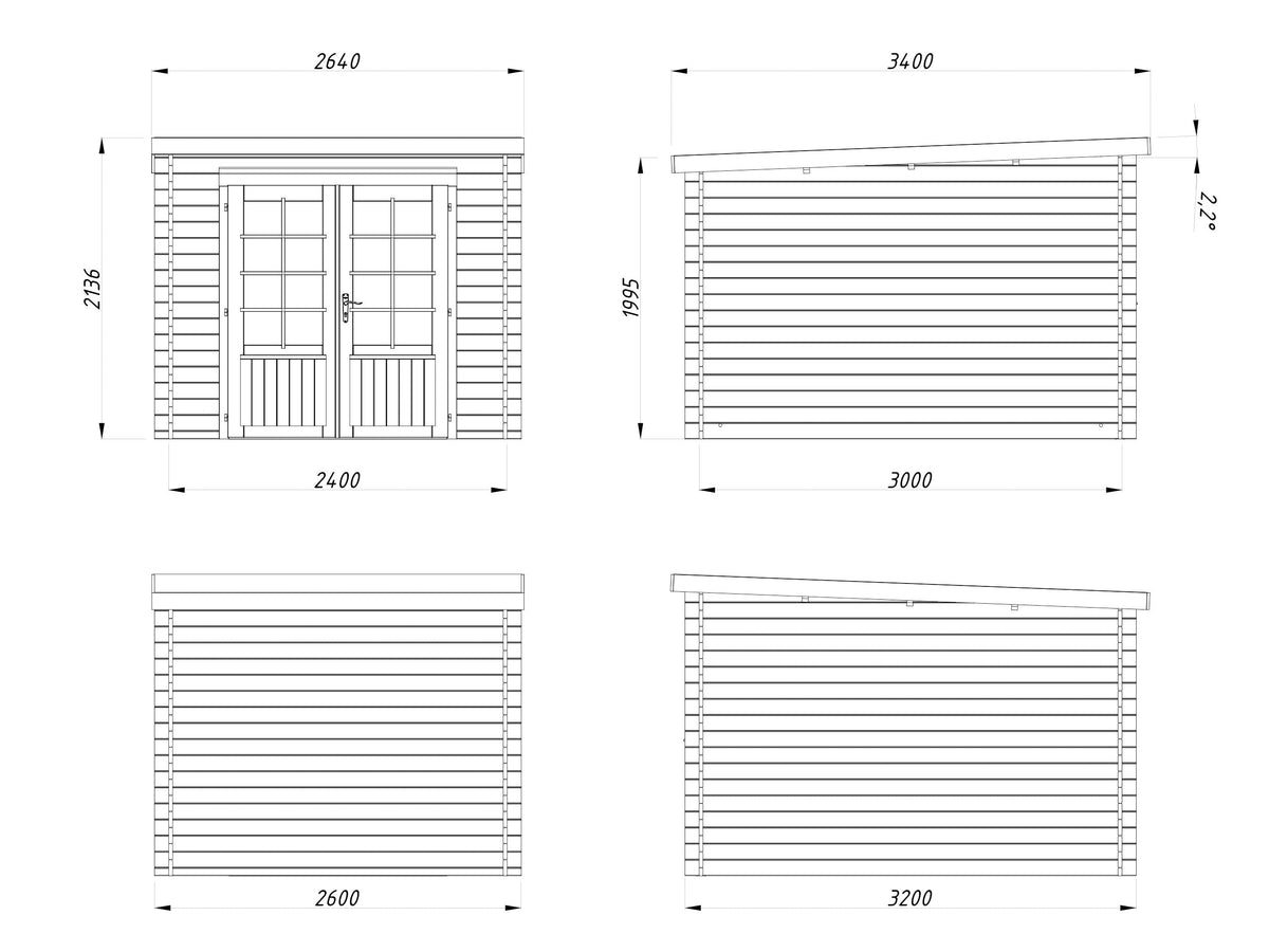 Garden Shed Ella 6.9 m²
