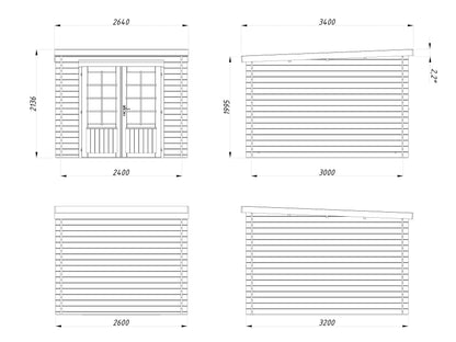 Garden Shed Ella 6.9 m²