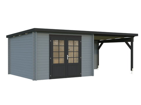 Light grey with anthracite trim