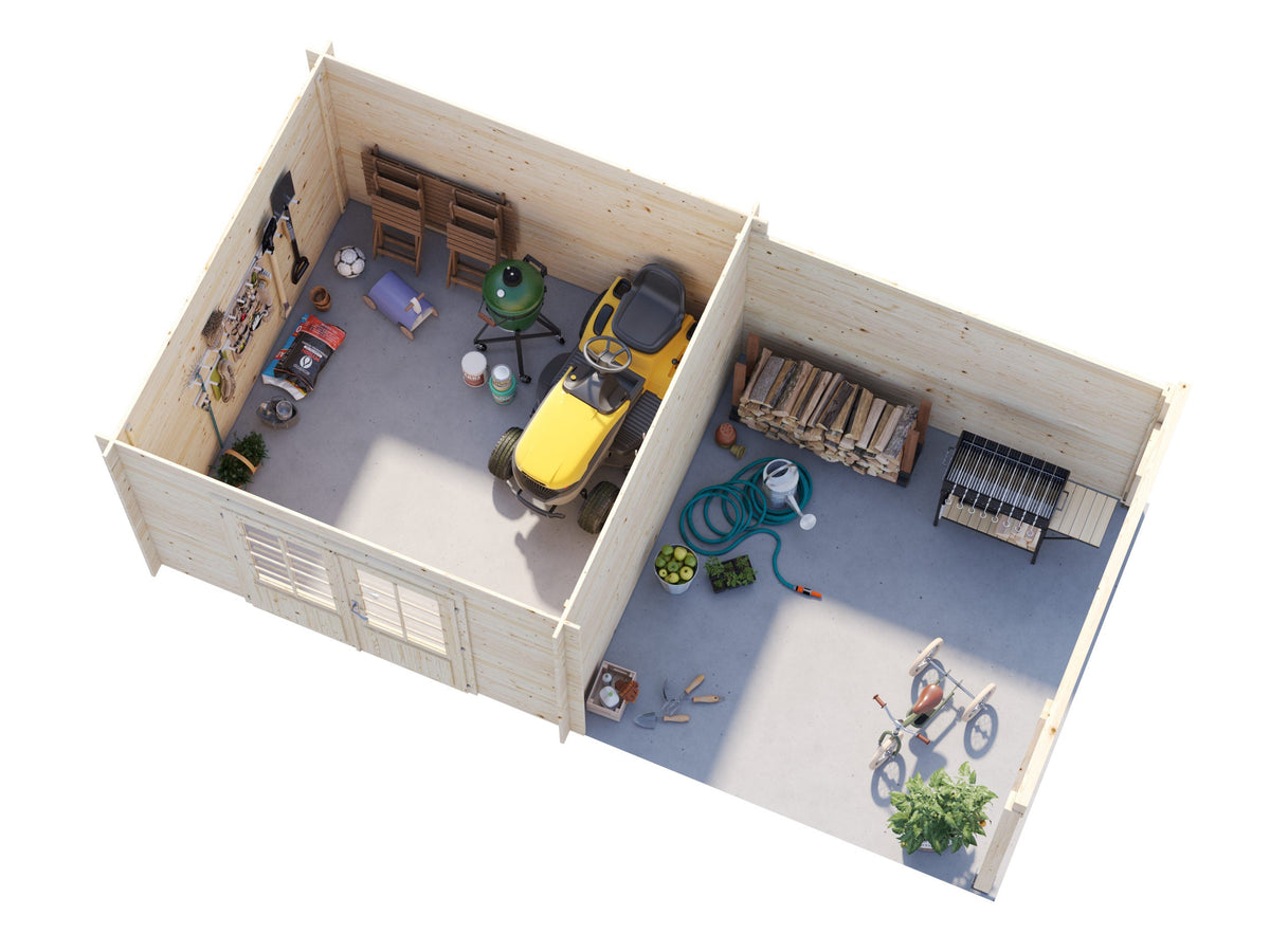 Garden Shed Ella 8.7+8.2 m²