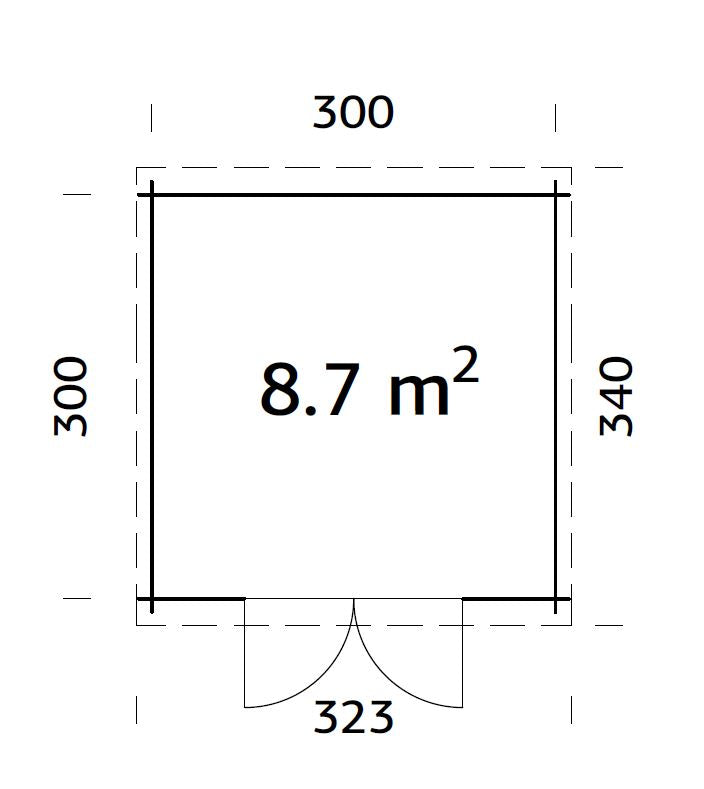 Garden Shed Ella 8.7 m²
