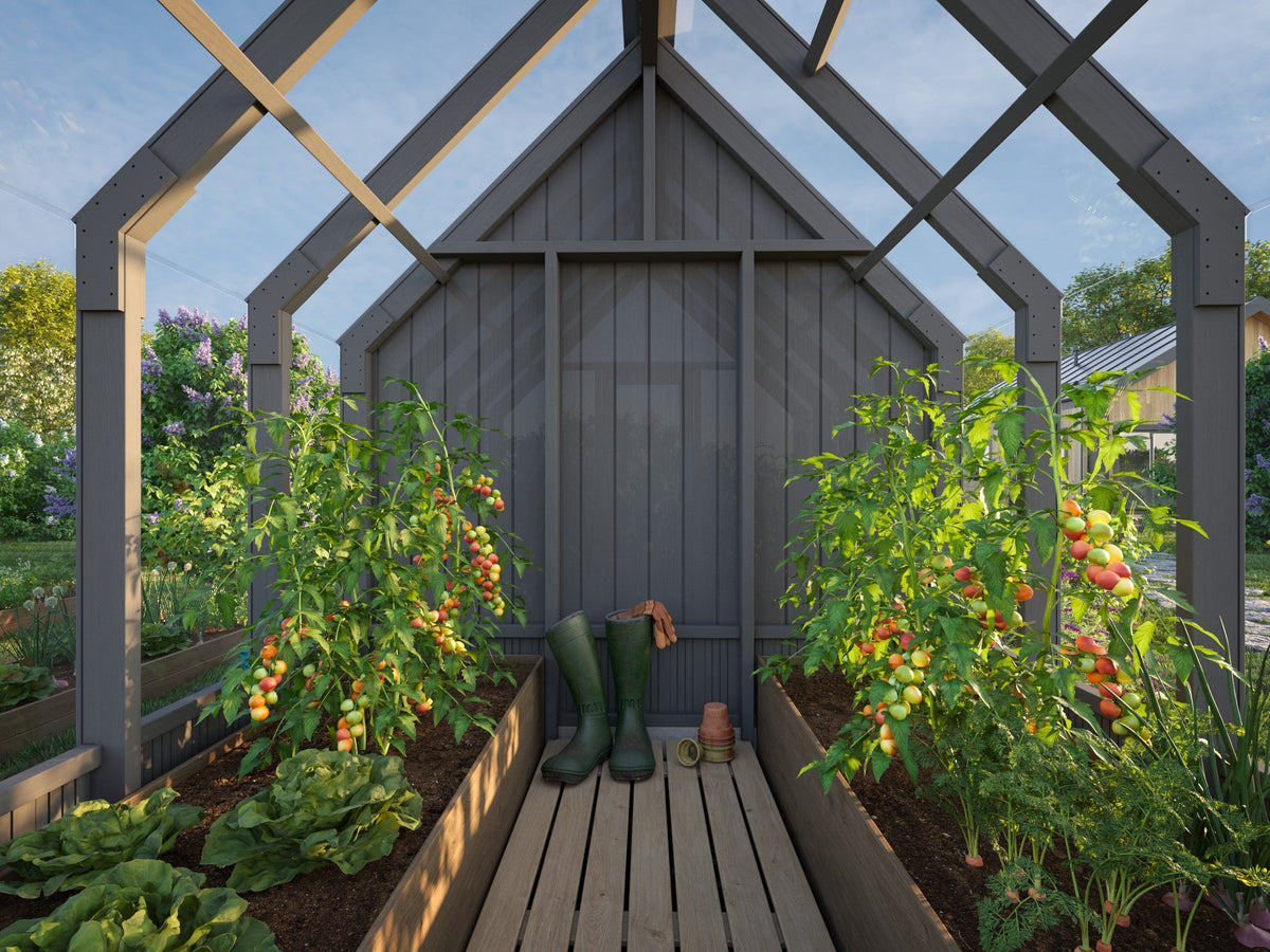 Garden Shed Emilia 4.0 m² (RAL7012)