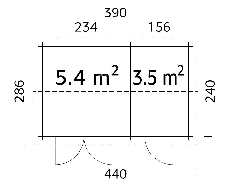 Garden Shed Jari 8.9 m²