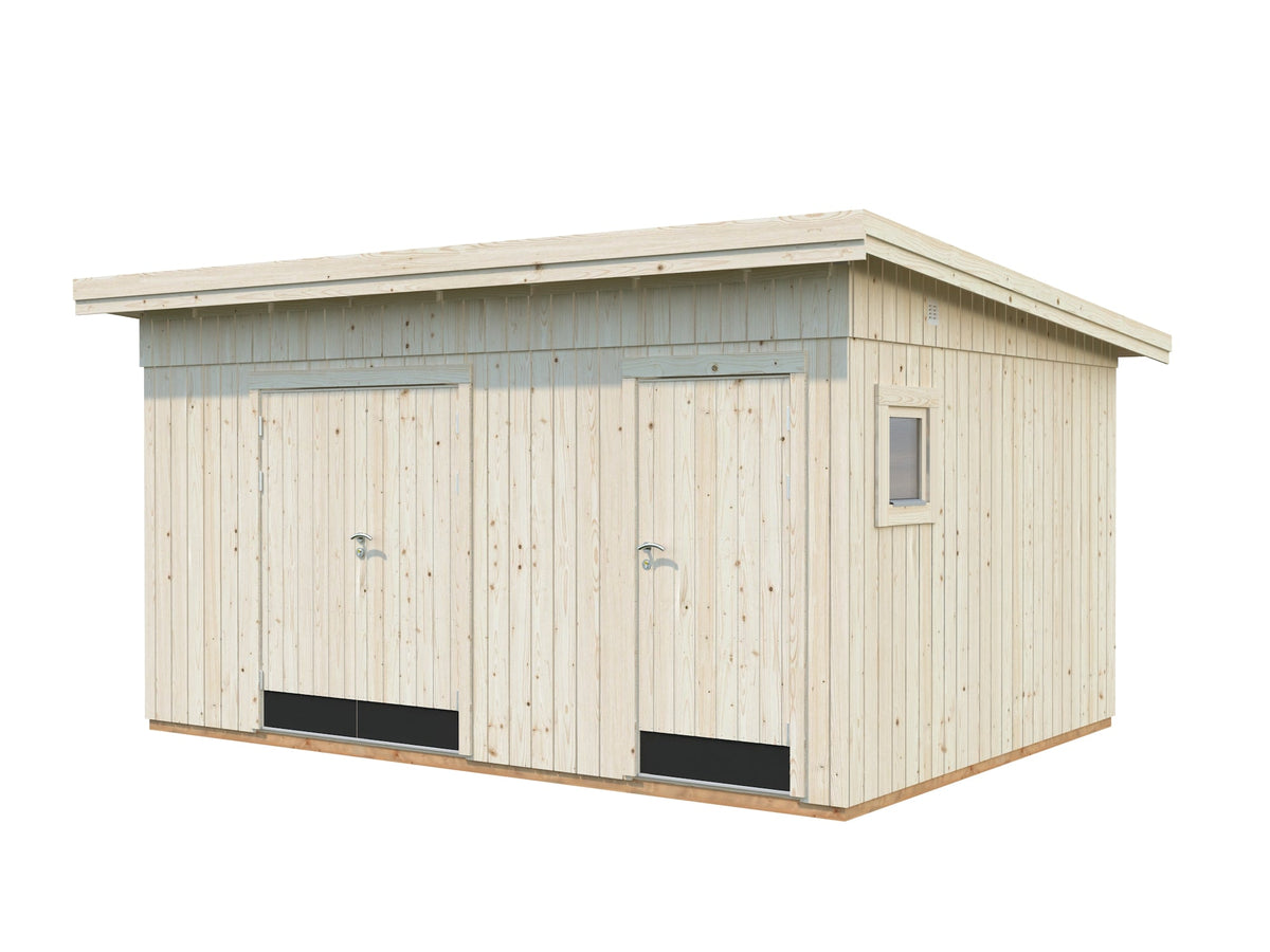 Garden Shed Kalle 13.5 m², untreated