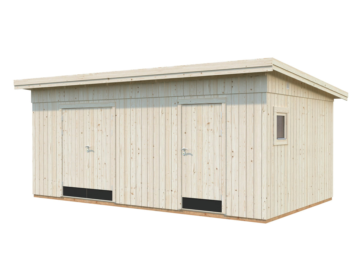 Garden Shed Kalle 16.9 m², untreated