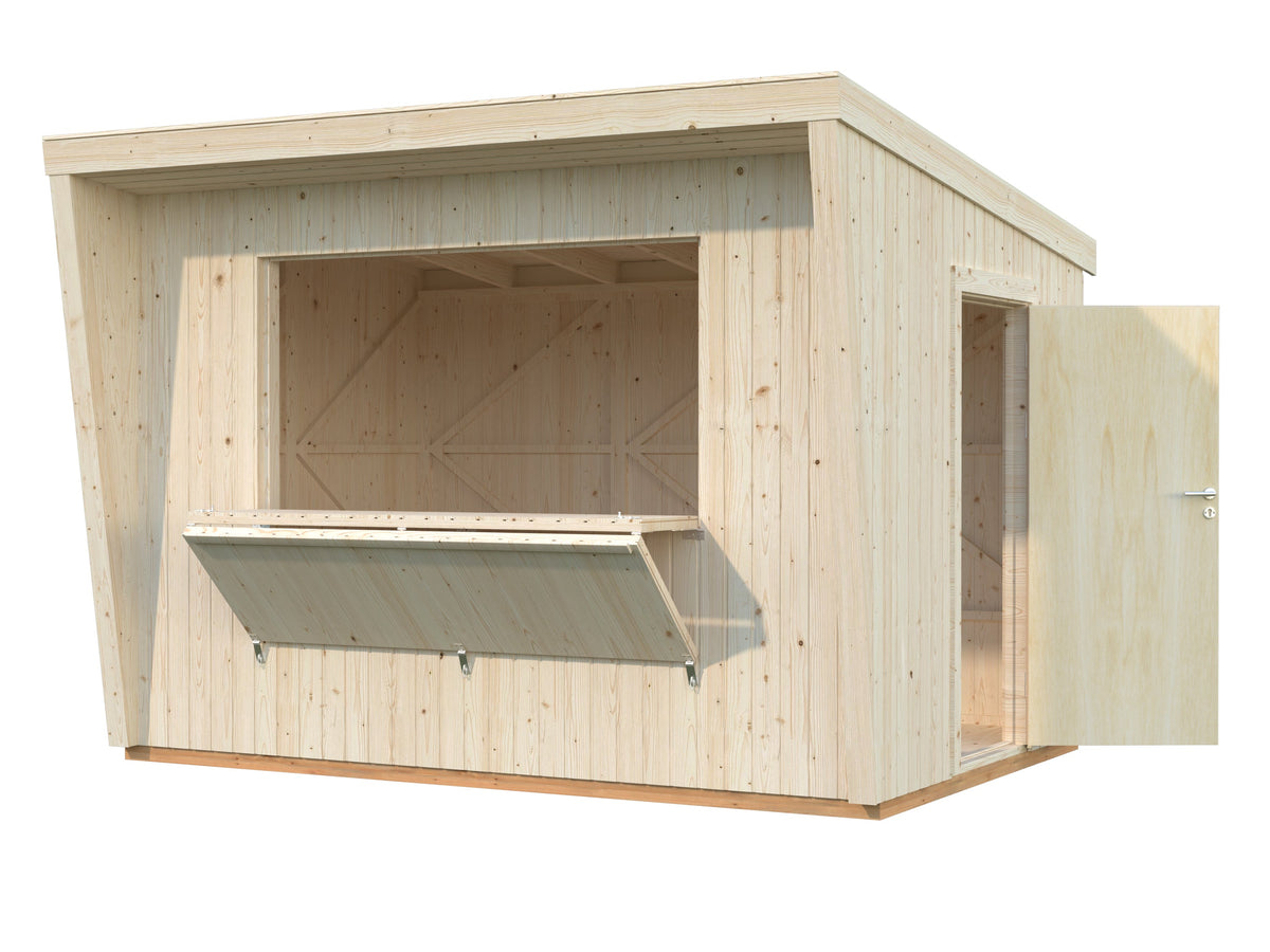 Garden Shed Kira 7.7 m², untreated