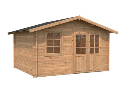 Garden Shed Klara 10.4 m², brown dip-treated