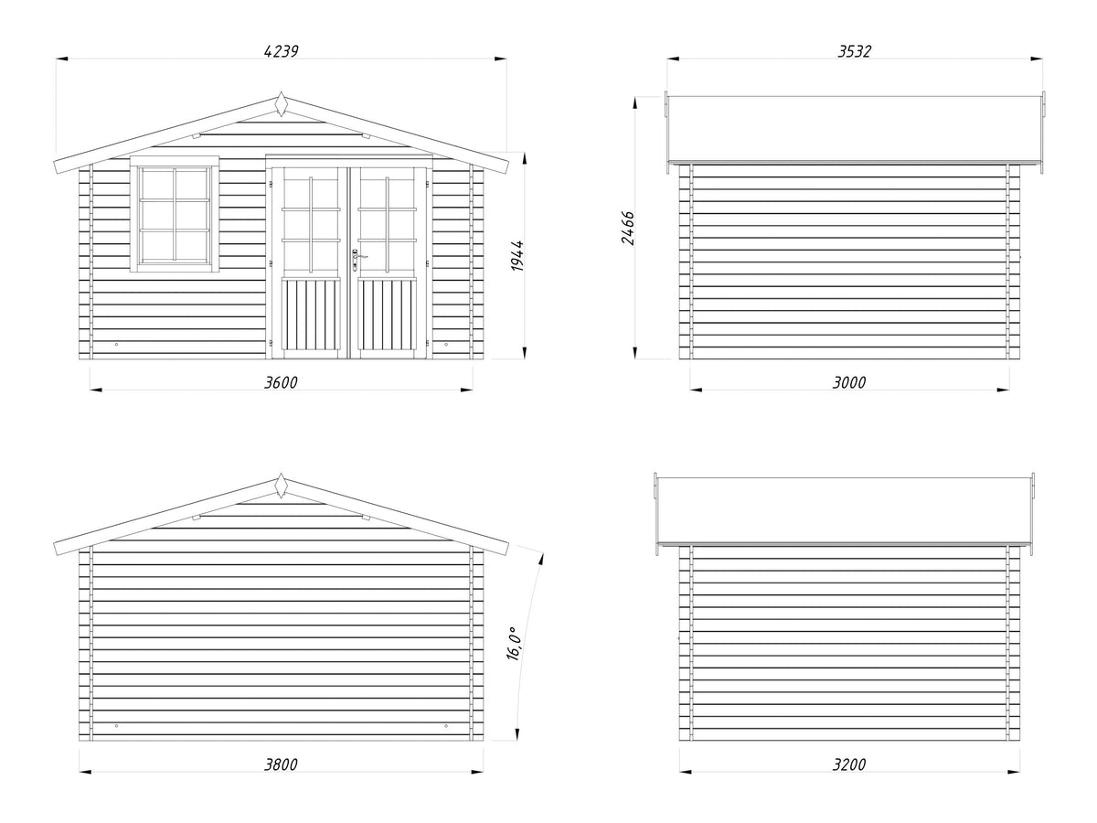 Garden Shed Klara 10.4 m²