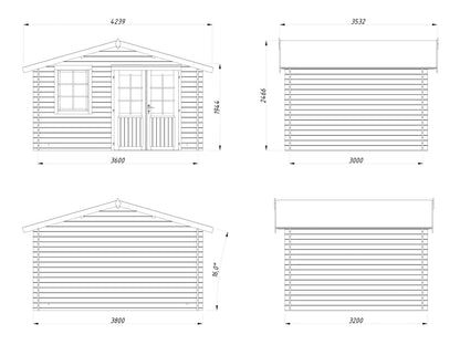 Garden Shed Klara 10.4 m²