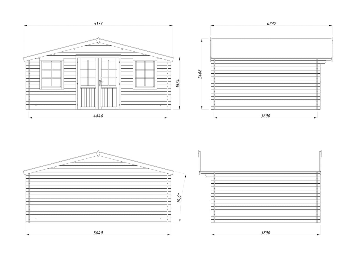 Garden Shed Klara 17.0 m²