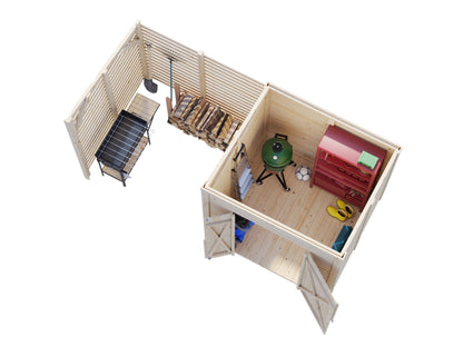 Garden Shed Leif 3.0+2.9 m²