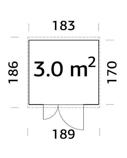 Garden Shed Leif 3.0 m²