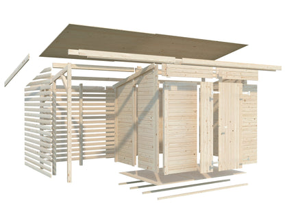 Garden Shed Leif 4.5+2.9 m²