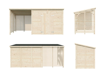 Garden Shed Leif 4.5+2.9 m²