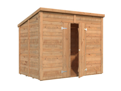 Garden Shed Leif 4.5 m², brown dip-treated