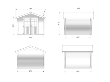 Garden Shed Lotta 7.3 m²