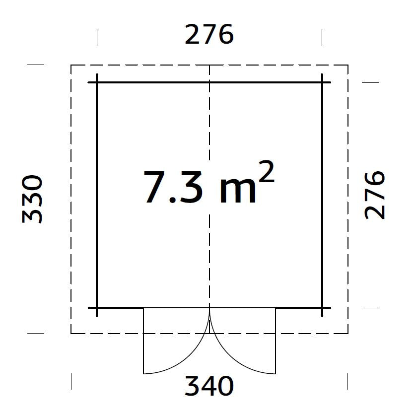 Garden Shed Lotta 7.3 m²