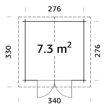 Garden Shed Lotta 7.3 m²