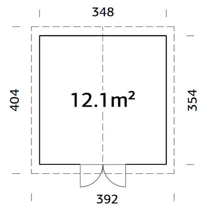 Garden Shed Lucas 12.1 m²