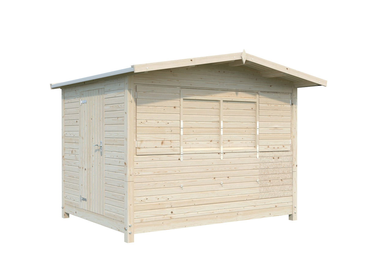 Garden Shed Marian 6.2 m² - Folding kiosk, untreated